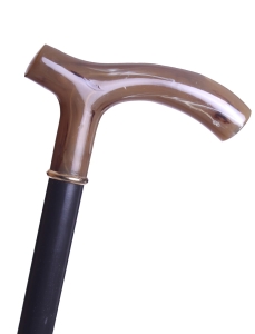 Laska inwalidzka drewniana - uchwyt T z tworzywa