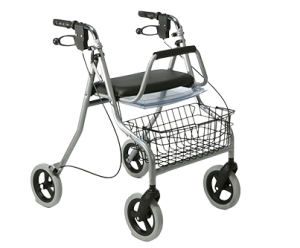 Balkonik stalowy z koszykiem na zakupy 275