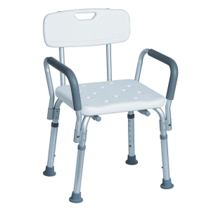 Taboret rehabilitacyjny z oparciem i uchwytami