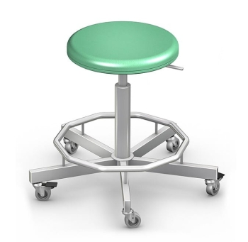 Taboret lekarski z podporą pod nogi
