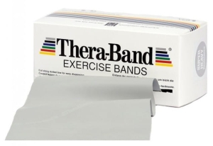 Taśma rehabilitacyjna 5,5 m srebrna, super mocna Thera Band®