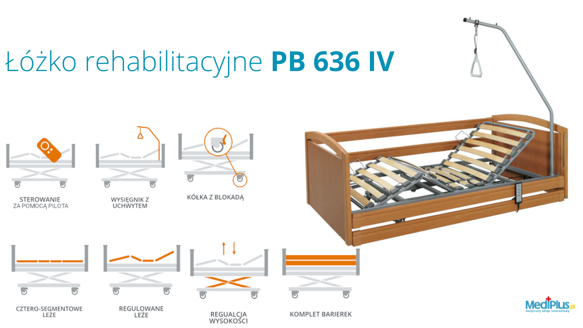 Łóżko do rehabilitacji PB 636 IV