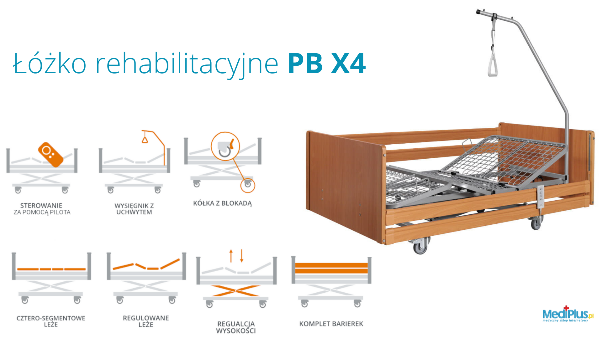  Łóżko pielęgnacyjne PB X4