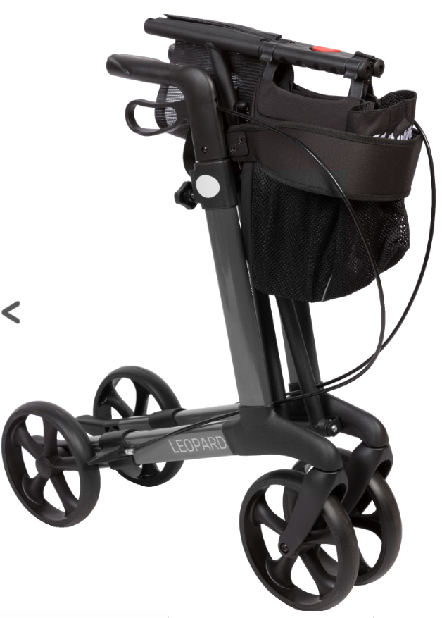 Balkonik inwalidzki dla seniora z koszykiem 